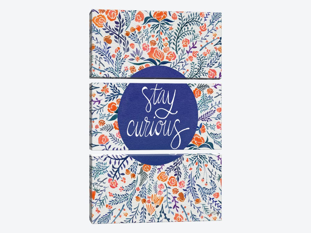 Stay Curious I by Cat Coquillette 3-piece Canvas Print