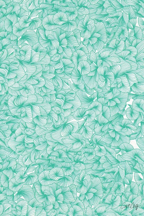 Abstract Pattern Turquoise by Cat Coquillette wall art
