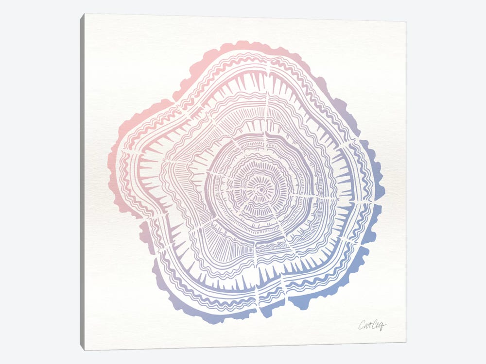 Tree Rings I by Cat Coquillette 1-piece Canvas Art Print