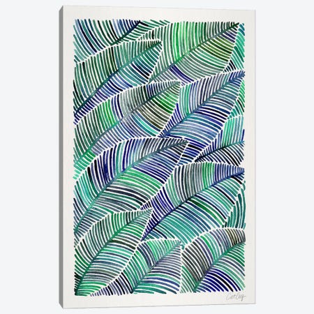 Tropical Leaves II Canvas Print #CCE266} by Cat Coquillette Canvas Artwork