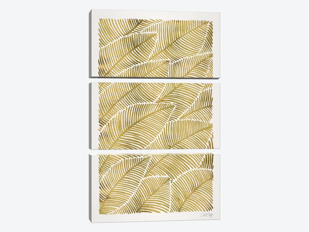 Tropical Leaves III by Cat Coquillette 3-piece Canvas Art