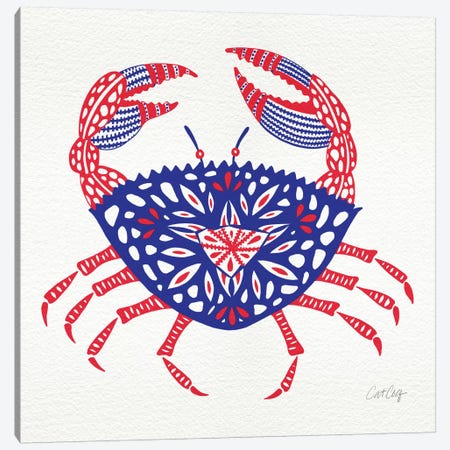 America Crab Canvas Print #CCE26} by Cat Coquillette Canvas Print