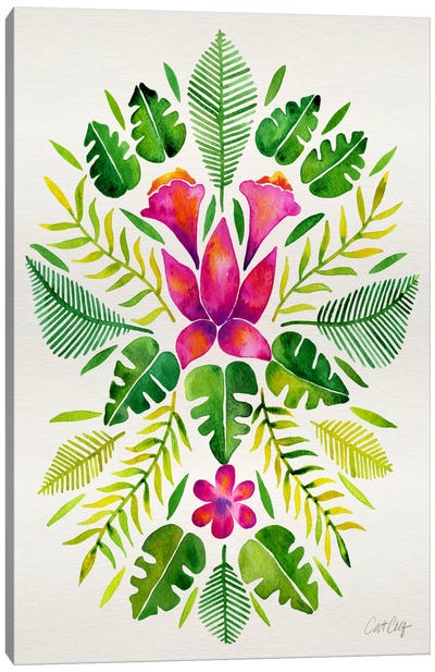 Tropical Symmetry III Canvas Art Print
