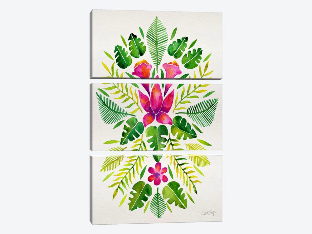 Tropical Symmetry III by Cat Coquillette 3-piece Art Print