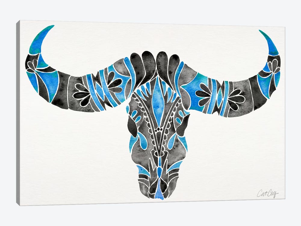 Water Buffalo Skull I by Cat Coquillette 1-piece Canvas Print