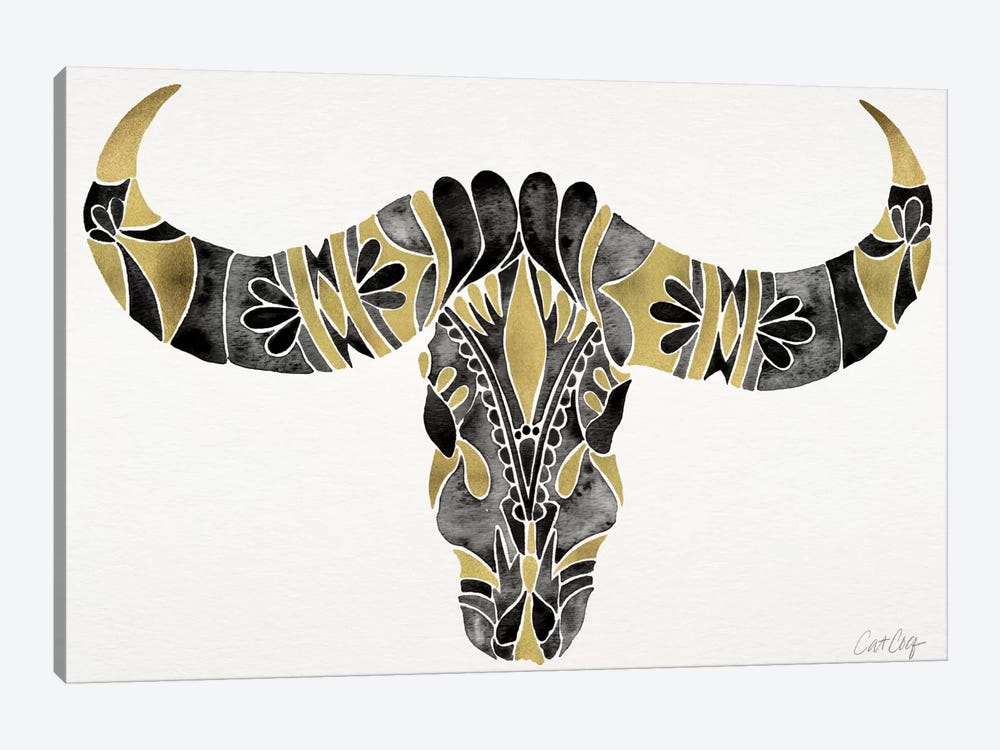 Water Buffalo Skull IV by Cat Coquillette 1-piece Canvas Art