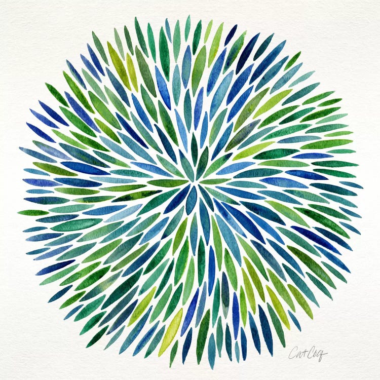 Watercolor Burst I