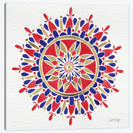 America Mandala Canvas Print #CCE27} by Cat Coquillette Art Print