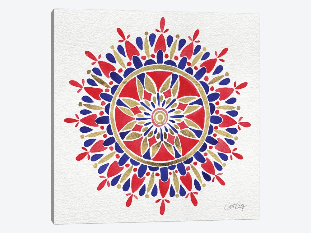 America Mandala by Cat Coquillette 1-piece Canvas Wall Art