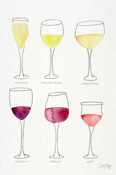 Wine: Wine Glasses by Cat Coquillette