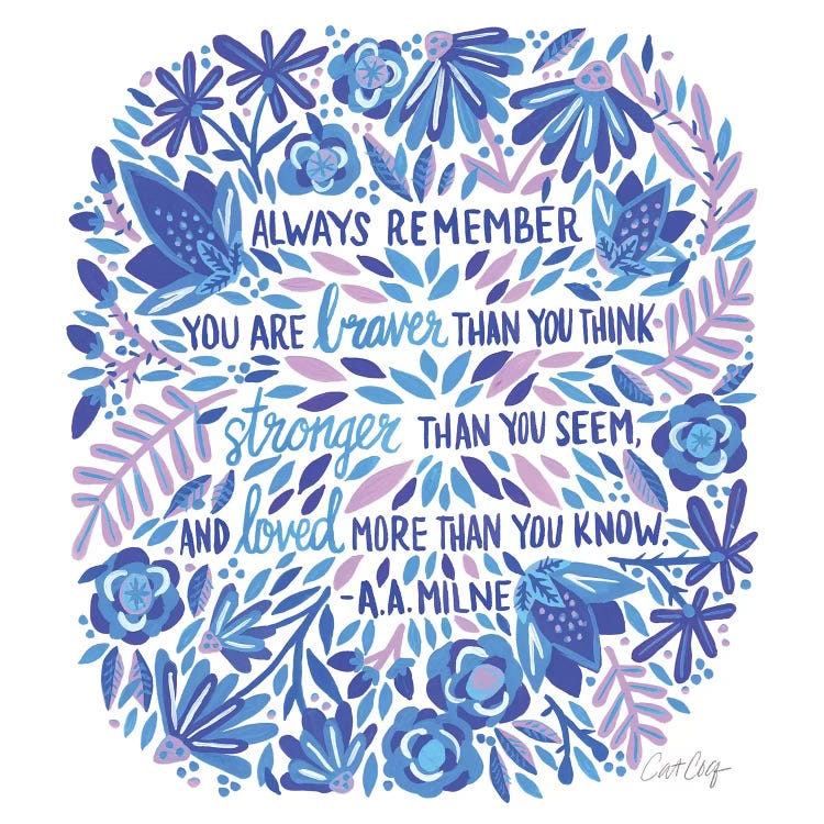 Always Remember, Indigo by Cat Coquillette wall art