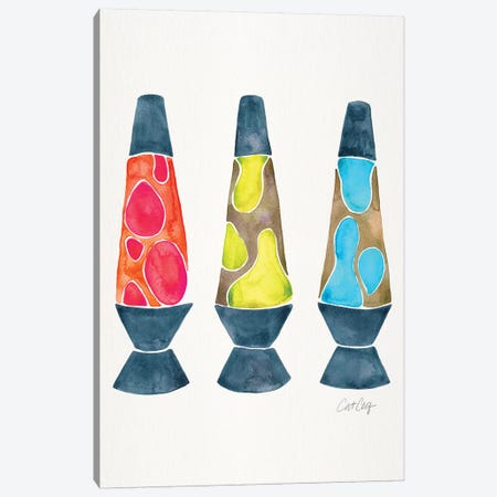 Lava Lamps, Primary Canvas Print #CCE297} by Cat Coquillette Canvas Art Print