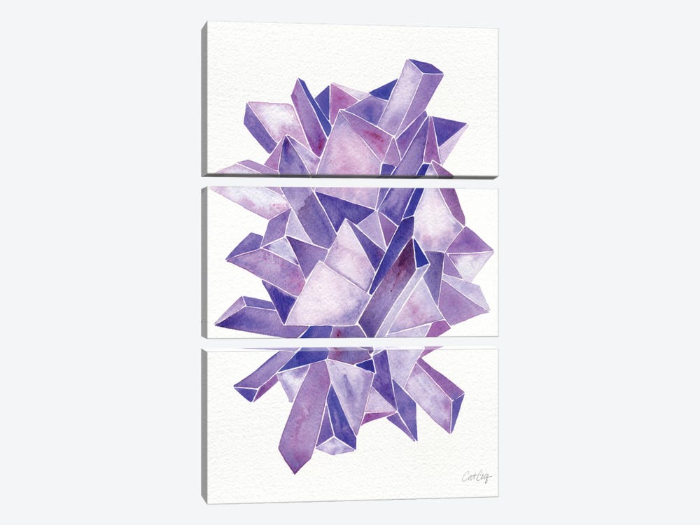 Amethyst by Cat Coquillette 3-piece Canvas Art