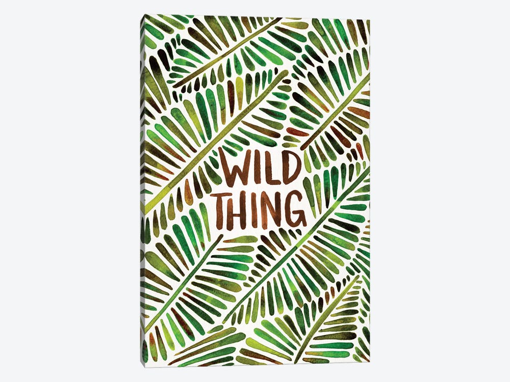 Wild Thing, Green by Cat Coquillette 1-piece Canvas Artwork