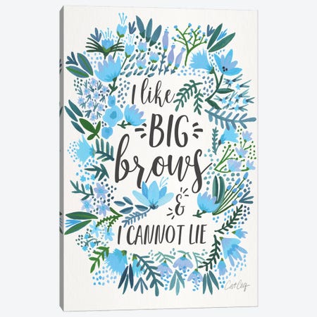 Big Brows II Canvas Print #CCE305} by Cat Coquillette Canvas Print