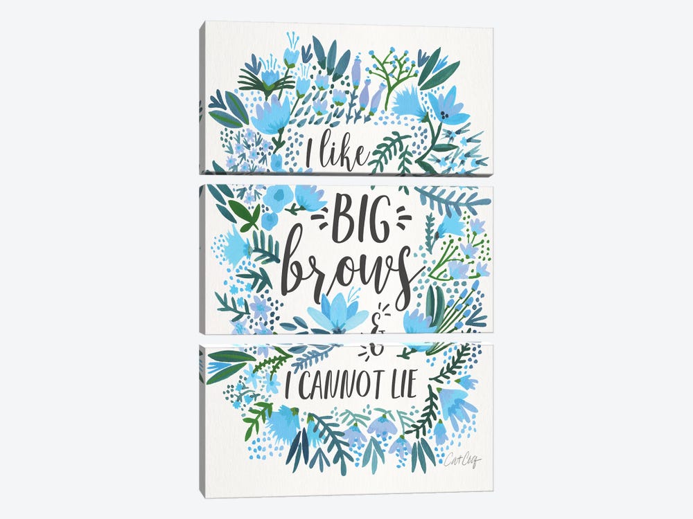 Big Brows II by Cat Coquillette 3-piece Art Print