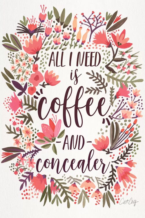 Coffee & Concealer III by Cat Coquillette wall art