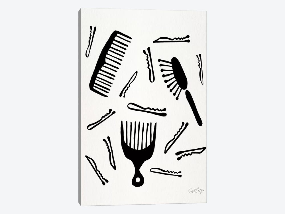 Good Hair Day, Black by Cat Coquillette 1-piece Canvas Art