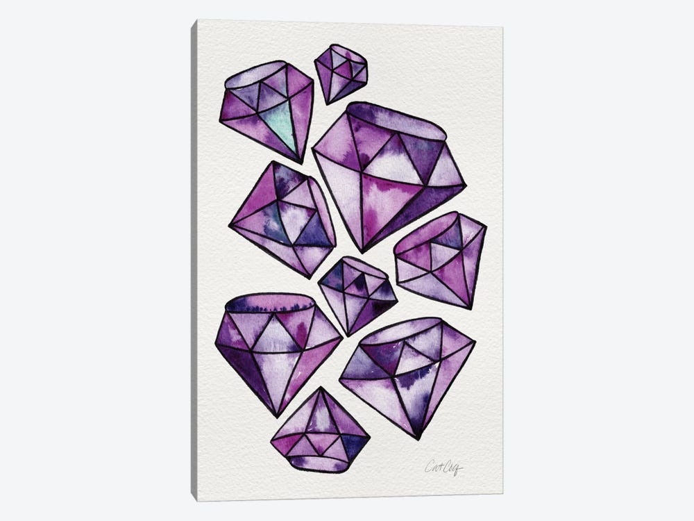 Amethyst Tattoos by Cat Coquillette 1-piece Canvas Wall Art