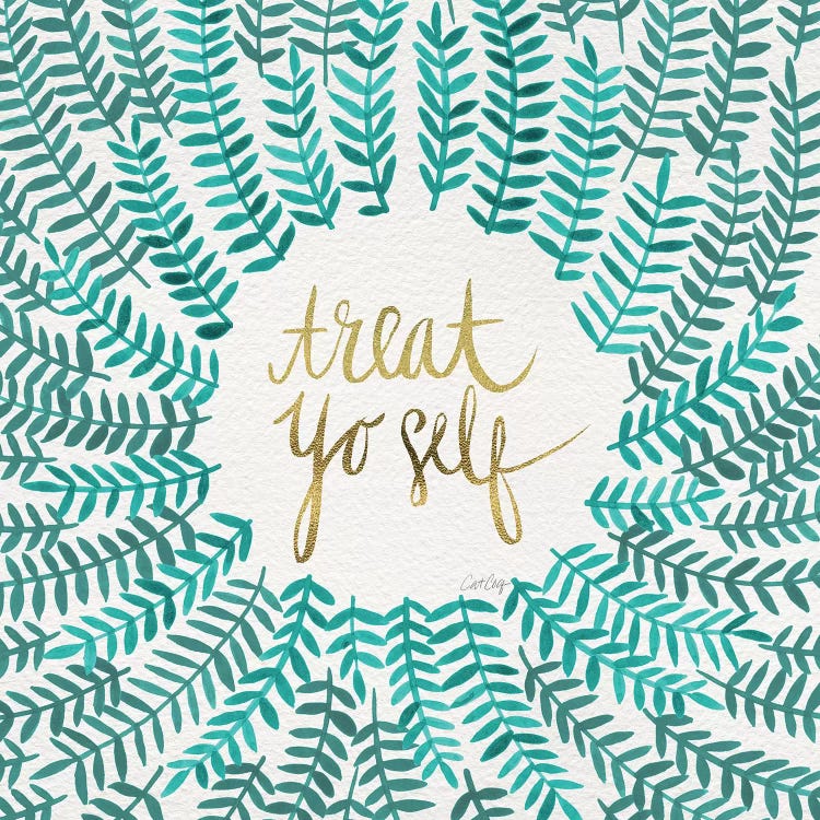 Treat Yo Self, Mint by Cat Coquillette wall art