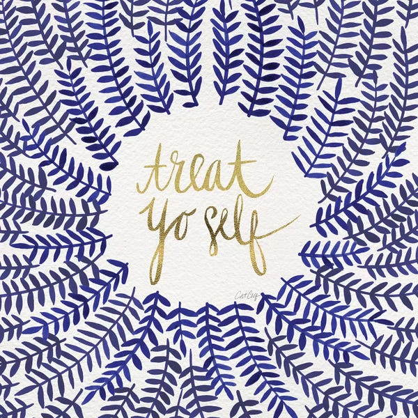 Cat Coquillette: Treat Yo Self, Navy by Cat Coquillette