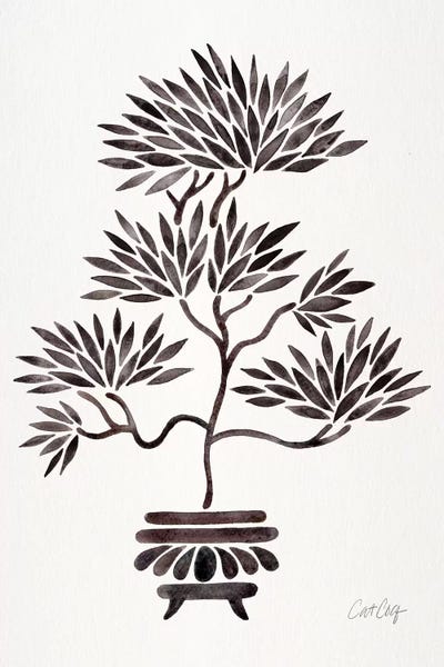 Chinese Décor: Black Bonsai by Cat Coquillette