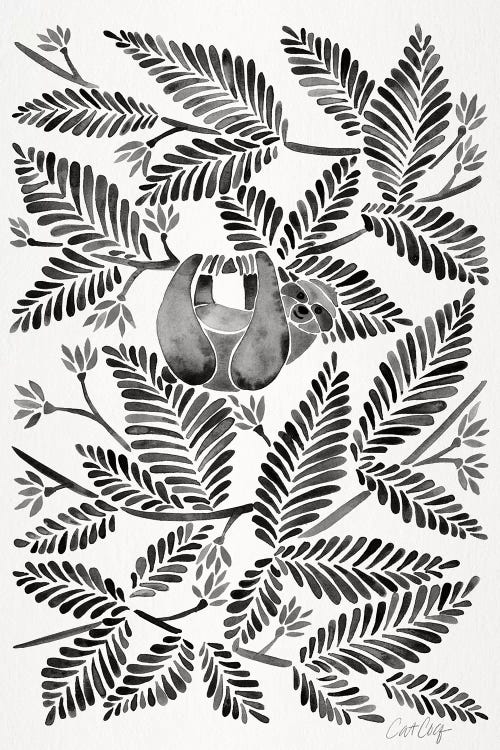 Black Sloth by Cat Coquillette wall art