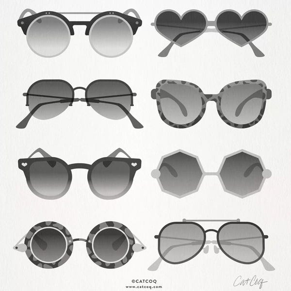 Cat Coquillette: Black Sunglasses by Cat Coquillette