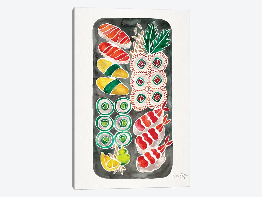 Black Sushi by Cat Coquillette 1-piece Art Print