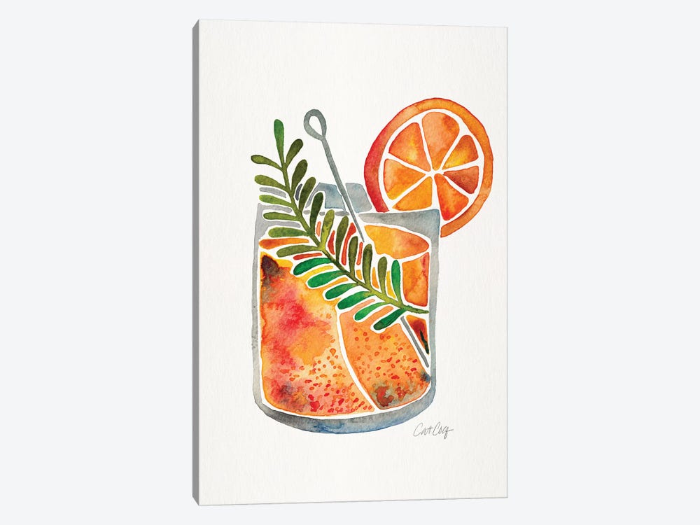 Blood Orange Tequila Sunrise by Cat Coquillette 1-piece Canvas Art Print