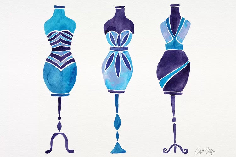 Blue 3 Dresses