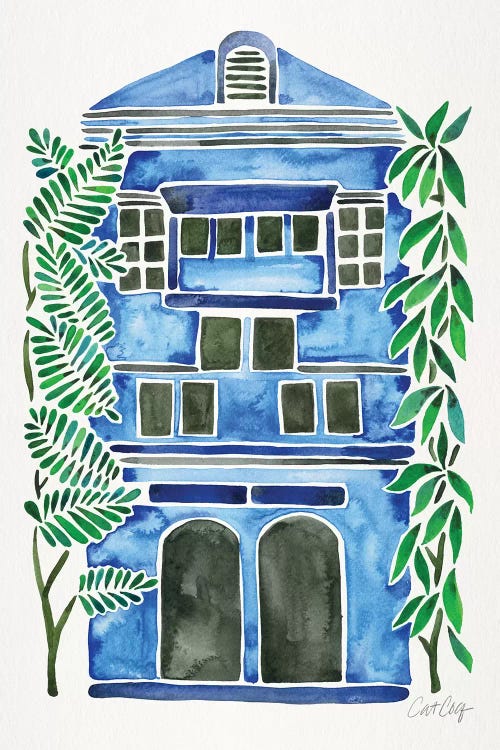 Blue House by Cat Coquillette wall art