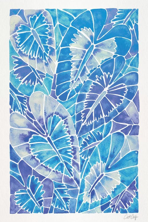 Blue Schismatoglottis Calyptrata by Cat Coquillette wall art