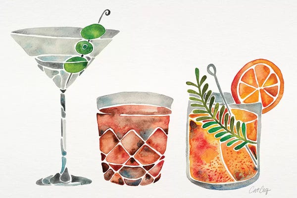 Minimalist Décor: Classic Cocktails by Cat Coquillette