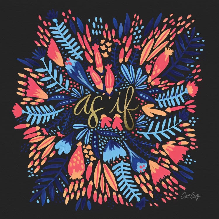 As If Multi Black by Cat Coquillette wall art