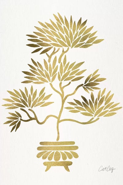 Cat Coquillette: Gold Bonsai by Cat Coquillette