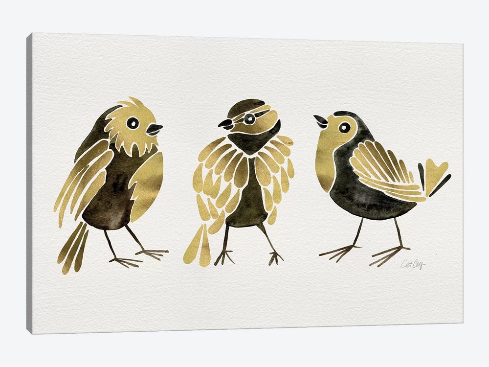 Gold Finches by Cat Coquillette 1-piece Art Print