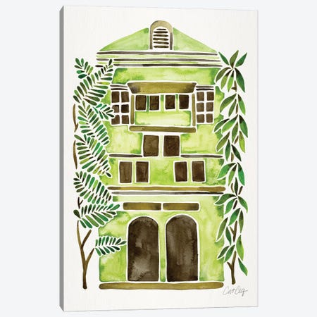 Lime House Canvas Print #CCE382} by Cat Coquillette Canvas Wall Art