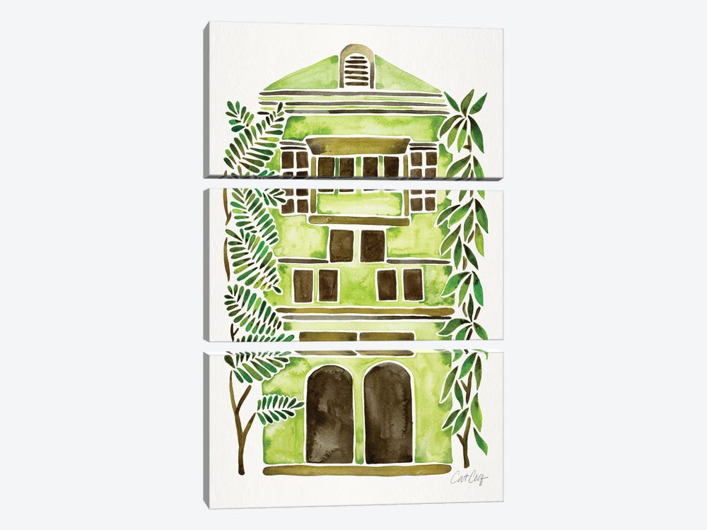Lime House by Cat Coquillette 3-piece Canvas Artwork