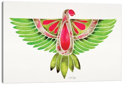 Lovebird Parrot Canvas Art Print - Parrot Art