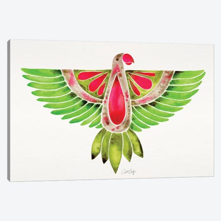Lovebird Parrot Canvas Print #CCE384} by Cat Coquillette Canvas Art Print
