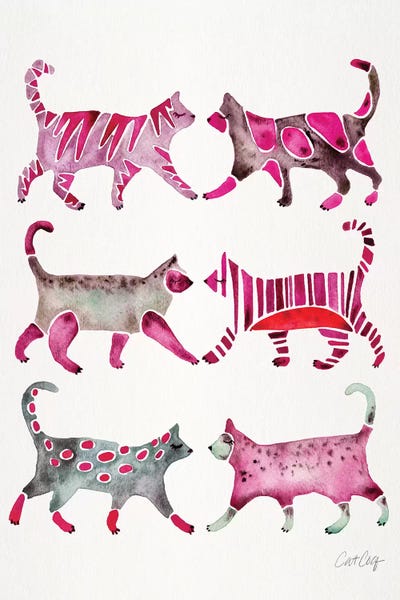 Cat Coquillette: Magenta Cat Collection by Cat Coquillette