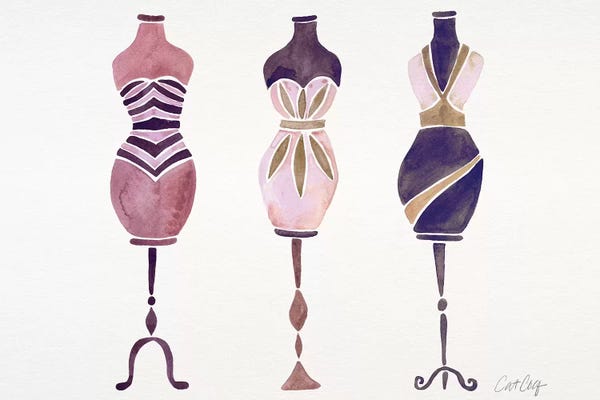 Cat Coquillette: Mauve 3 Dresses by Cat Coquillette