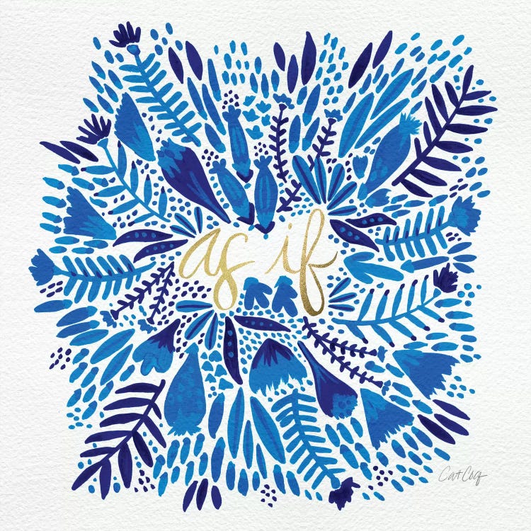 As If Navy by Cat Coquillette wall art