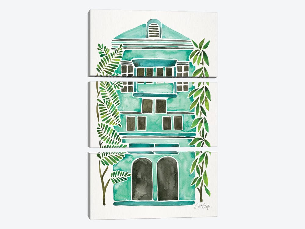 Mint House by Cat Coquillette 3-piece Art Print