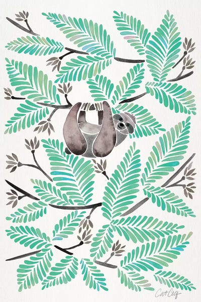 Sloths: Mint Sloth by Cat Coquillette