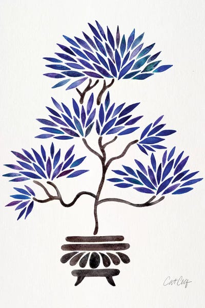 Charming Blue: Navy Bonsai by Cat Coquillette