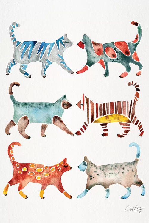 Original Cat Collection by Cat Coquillette wall art