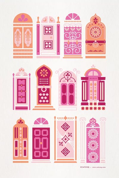 Middle Eastern Décor: Peach Doors by Cat Coquillette