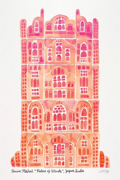 Cat Coquillette: Peach Hawa Mahal by Cat Coquillette